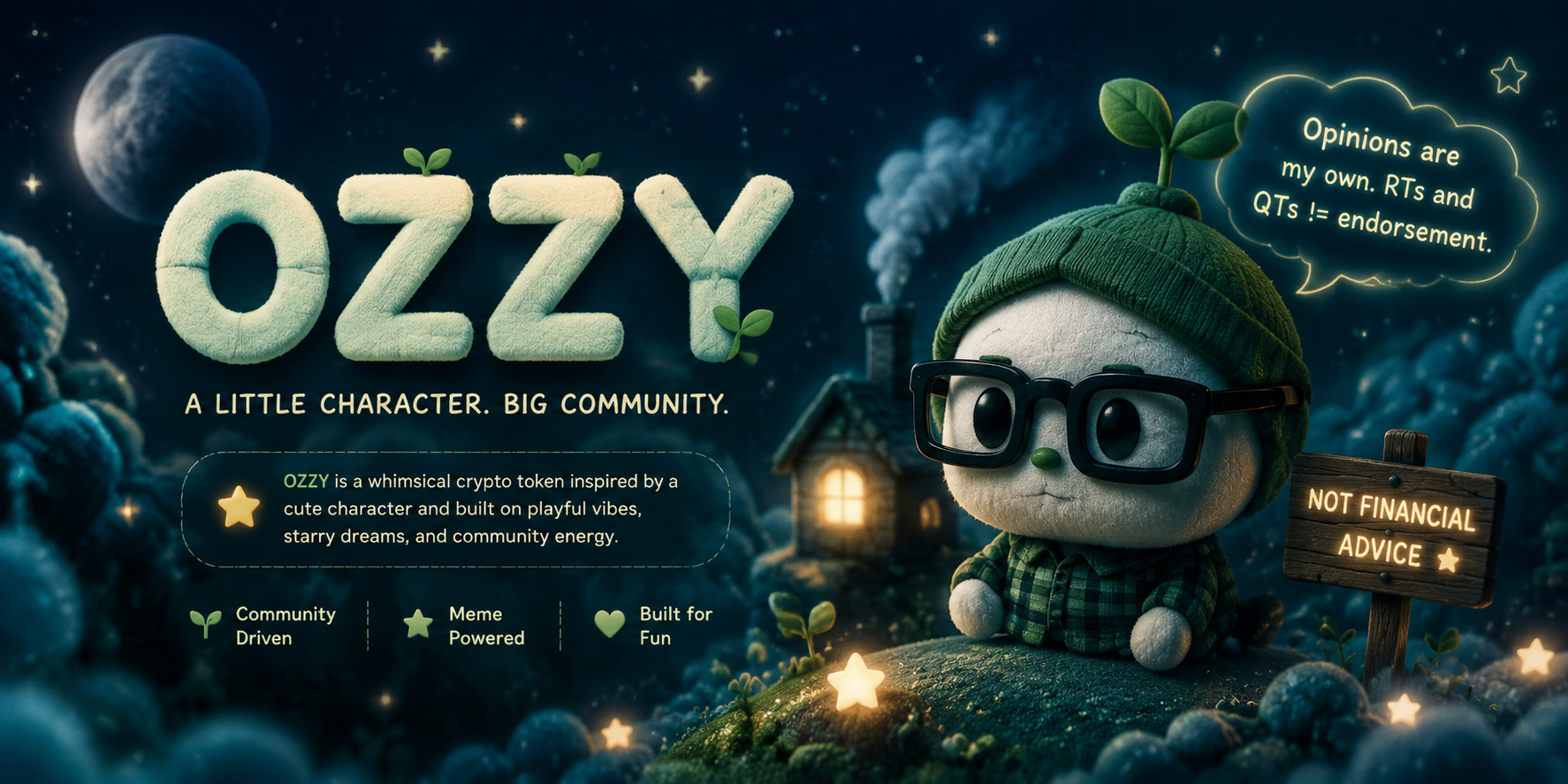 OZZY banner — a little character, big community